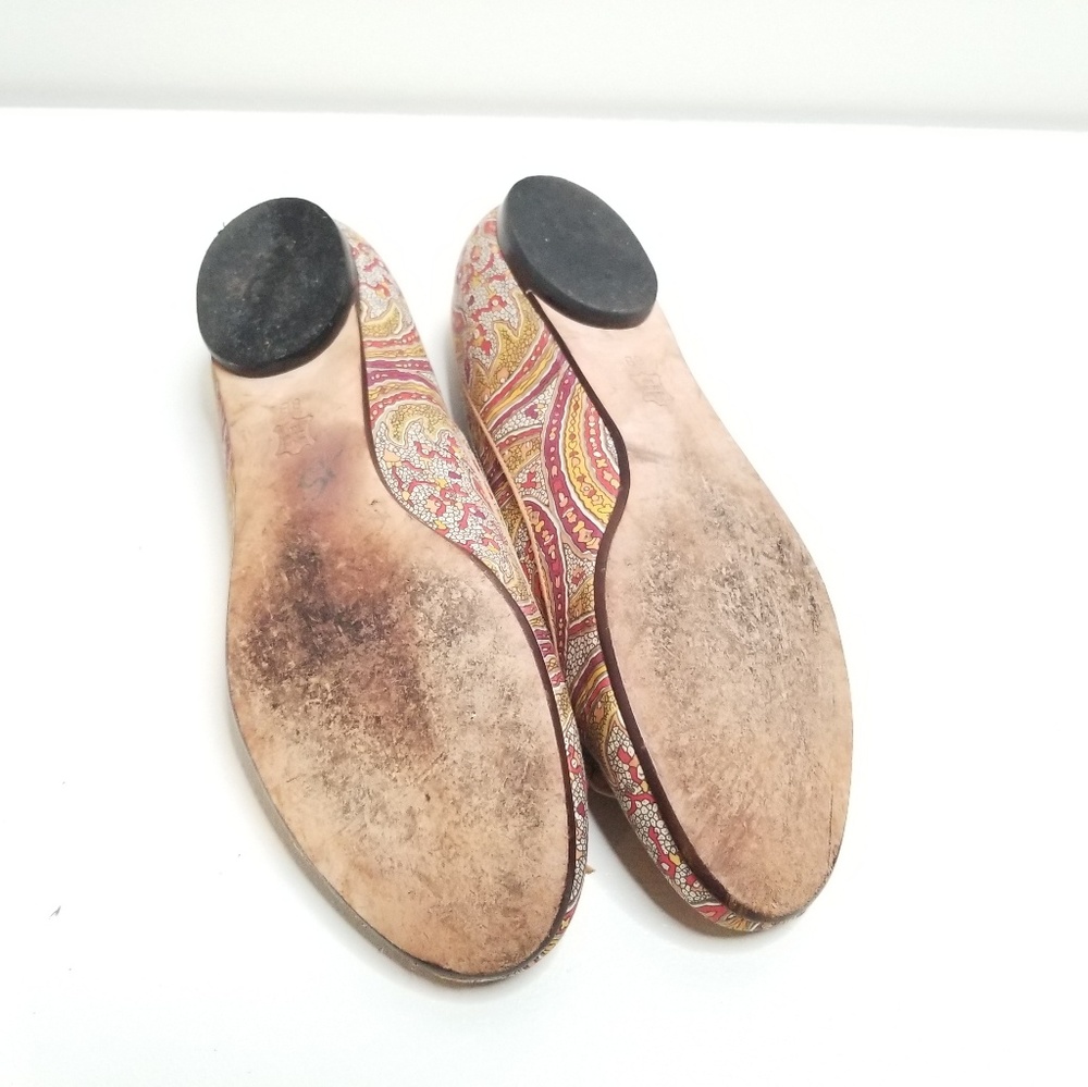 Talbots Paisley Ballerina Bow Flats - Picture 6 of 7